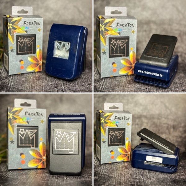 Stern, Handstanze - Farbton Papier