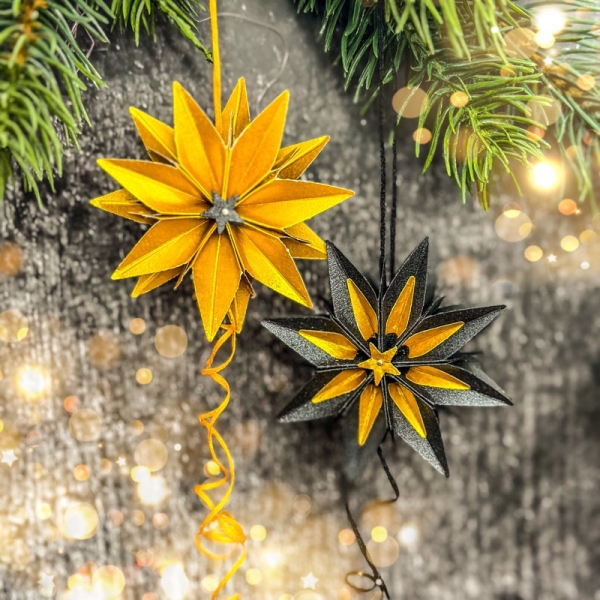 Stern, Handstanze - Farbton Papier