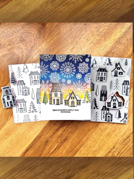 Christmas Village Background, Clingstamp - Ranger (Simon Hurley)
