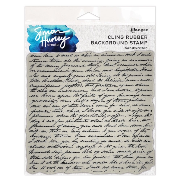 Handwritten Background, Clingstamp - Ranger (Simon Hurley)