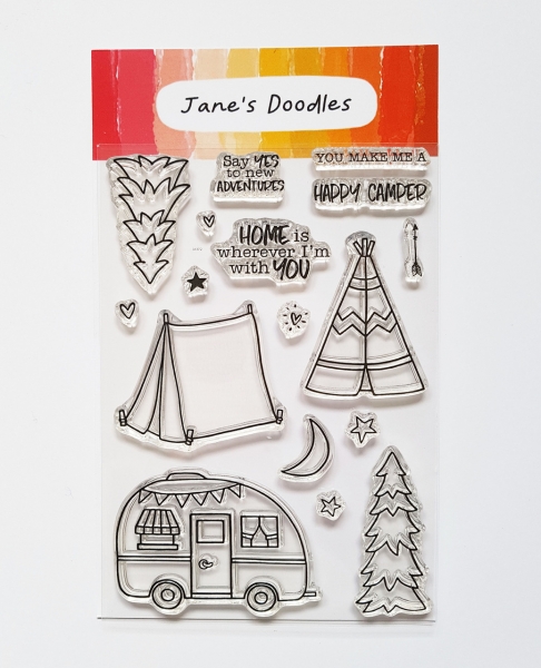 Happy Camper, Clearstamp - Jane's Doodles