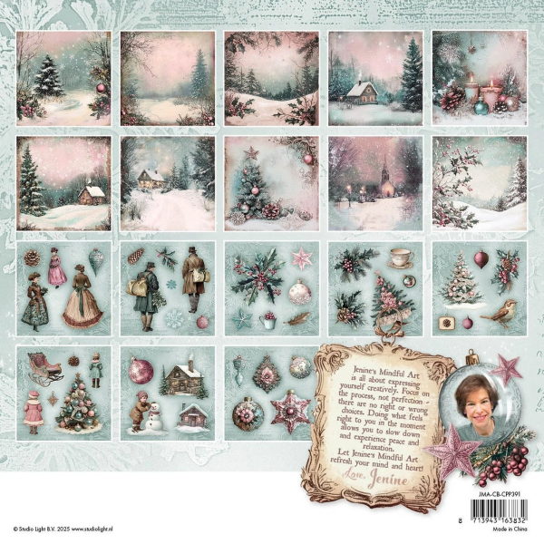 Christmas Blush Backgrounds, Collage Paperpad - Studiolight