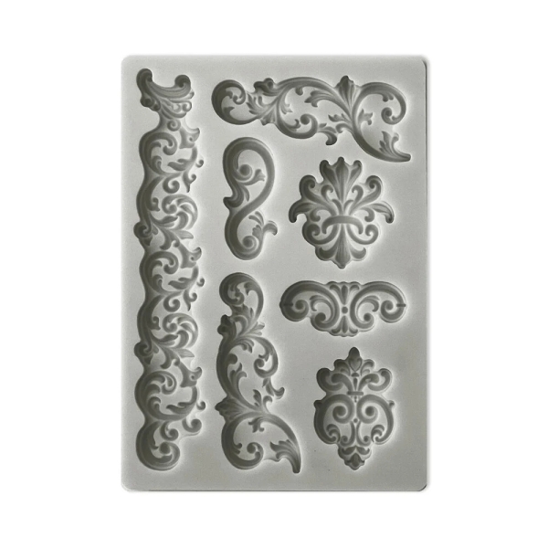 Borders and Laces, Silicone Mould - Stamperia