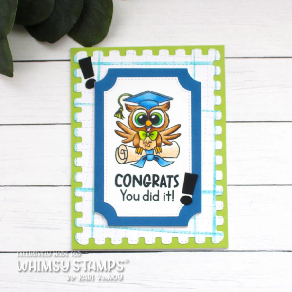 Owl Ways Reach for the Stars, Clearstamps - Whimsy Stamps