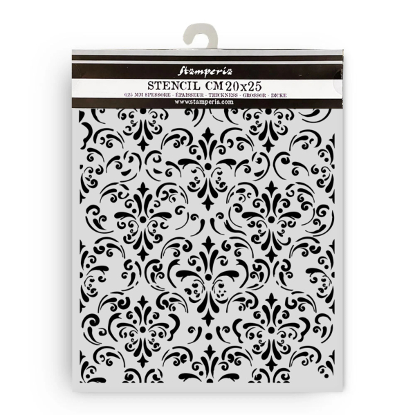 Garden of Time - Wallpaper, Schablone - Stamperia