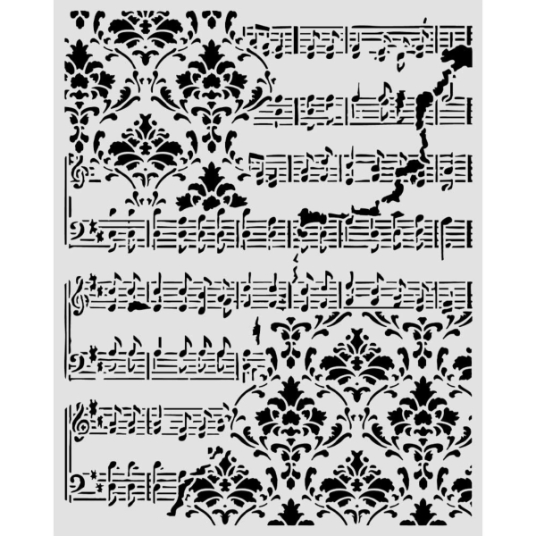 Symphony - Score and Frize, Schablone - Stamperia