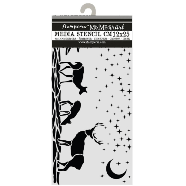 Christmas Deers, Schablone - Stamperia
