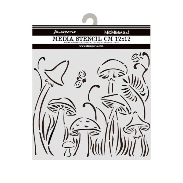 Hidden Grove - Mushrooms, Schablone - Stamperia