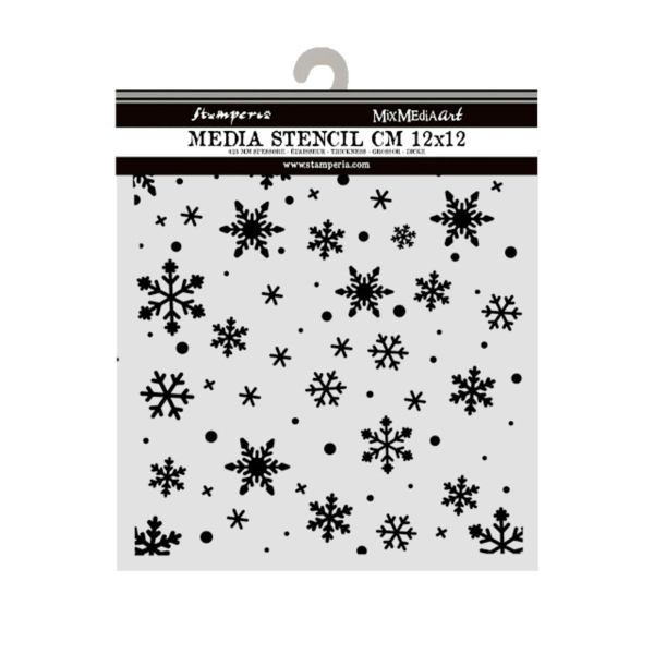 Snowflakes Pattern, Schablone - Stamperia