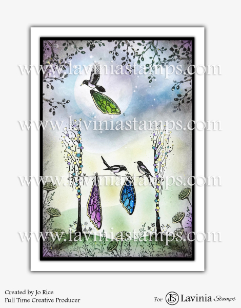 Silversong Willow Left, Clearstamp - Lavinia Stamps