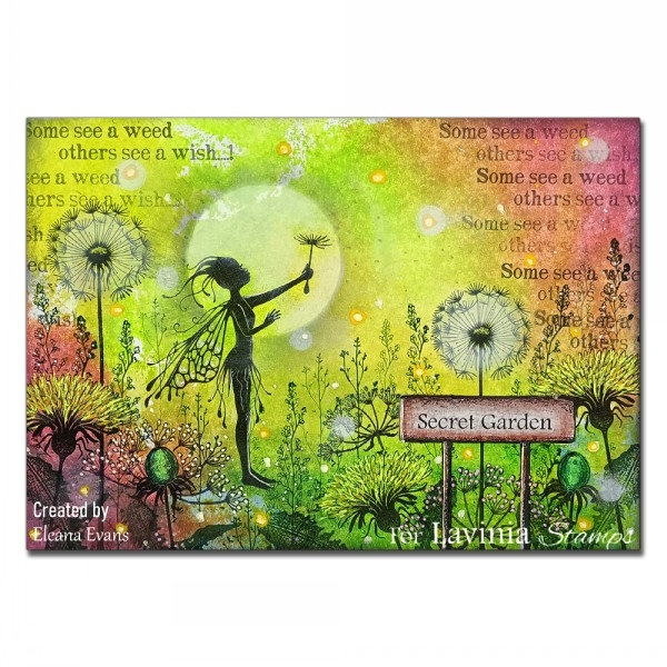 Secret Garden Sign, Clearstamp - Lavinia Stamps