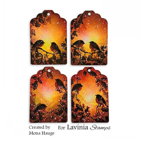 Small Robins, Clearstamp - Lavinia Stamps