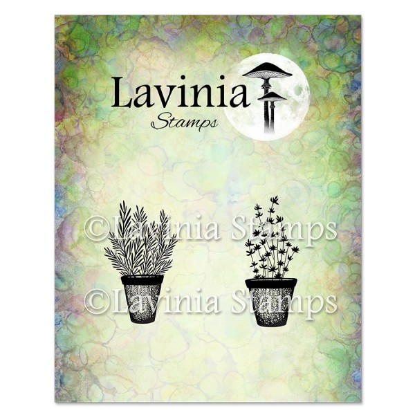 Rosemary & Thyme Pots, Clearstamp - Lavinia Stamps
