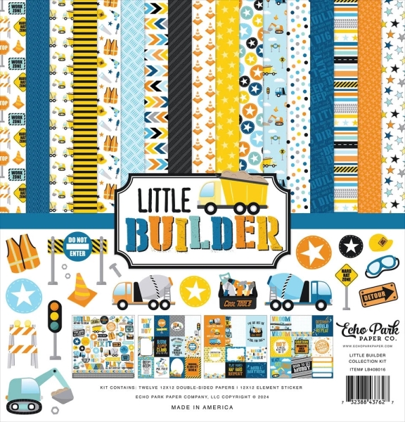 Little Builder 12x12 Inch Collection Kit - Echo Park