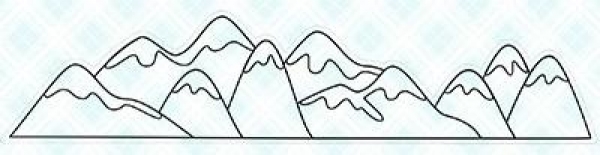 Mountain Border, Clearstamp - LDRS Creative