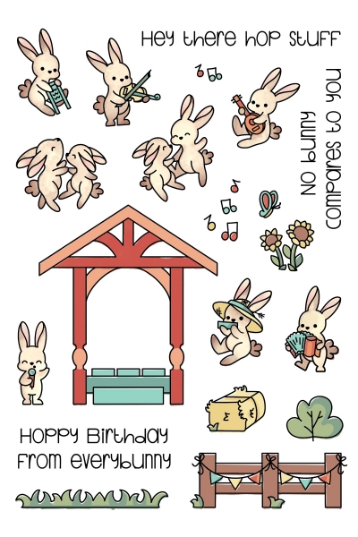 Bunny Band Pals, Clearstamp - LDRS Creative