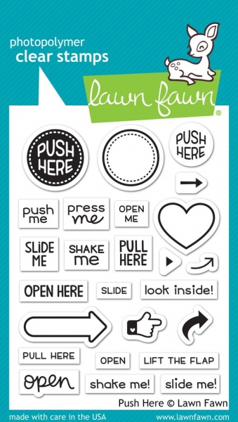 Push Here, Stempel - Lawn Fawn