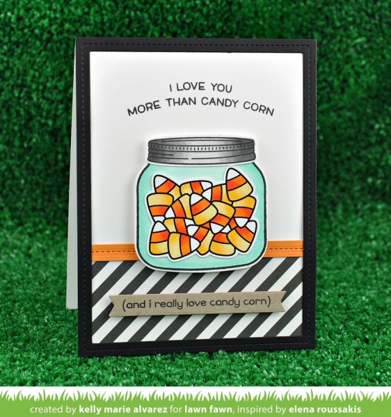 How You Bean? Candy Corn Add-On, Stempel - Lawn Fawn