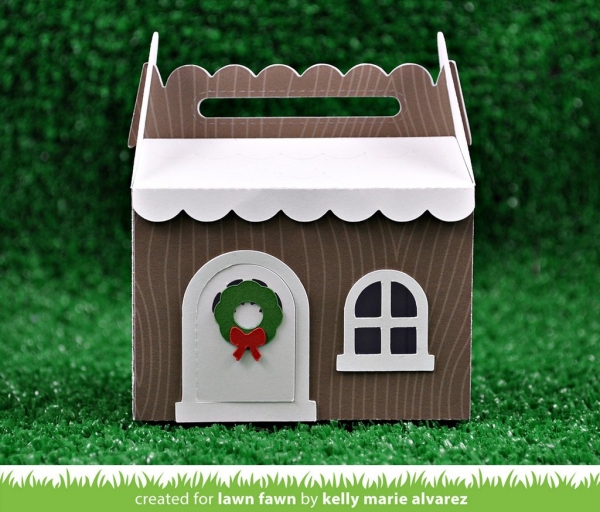 Scalloped Treat Box Winter House Add-On, Stanze - Lawn Fawn