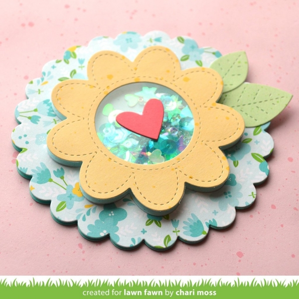 Outiside Stitched Flower, Stanze - Lawn Fawn