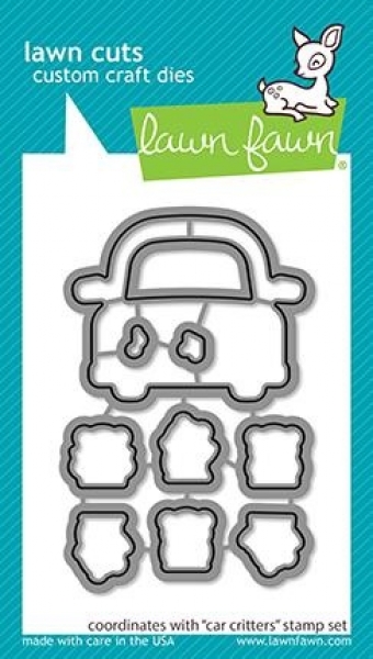 Car Critters Road Trip Add-On, Stempel & Stanze - Lawn Fawn