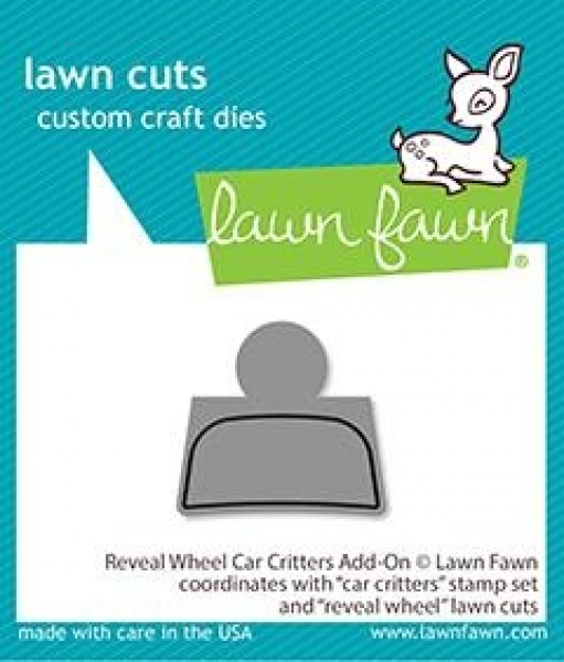 Reveal Wheel Car Critters Add-On, Stanze - Lawn Fawn