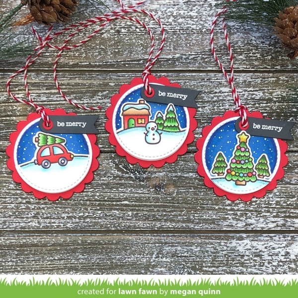Snow Globe Scenes, Clearstamp - Lawn Fawn