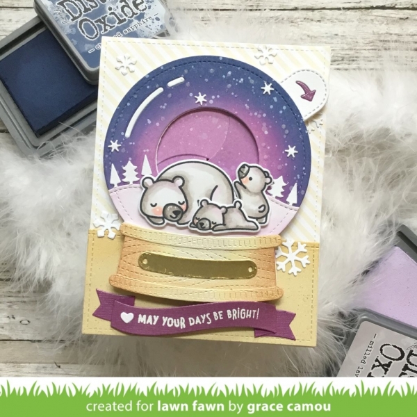 Magic Iris Snow Globe Add-On, Stanze - Lawn Fawn