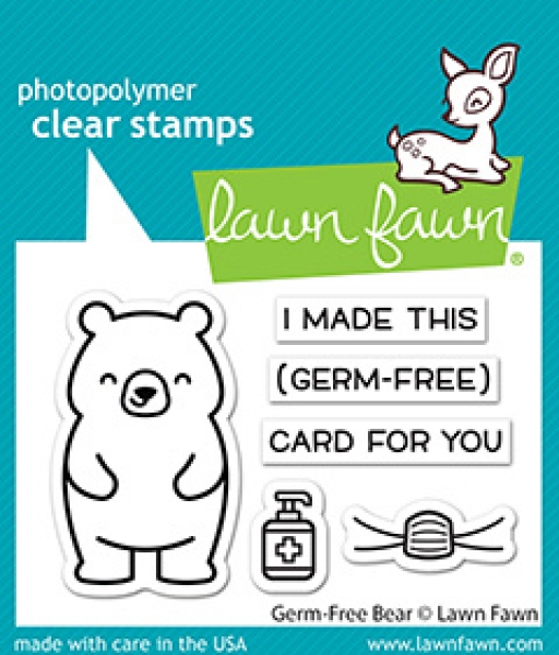 Germ-Free Bear, Clearstamp - Lawn Fawn