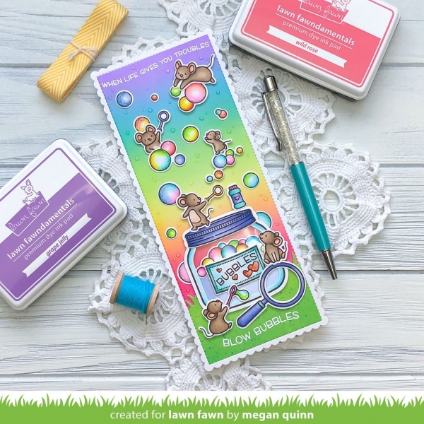 Bubbles of Joy, Clearstamp - Lawn Fawn