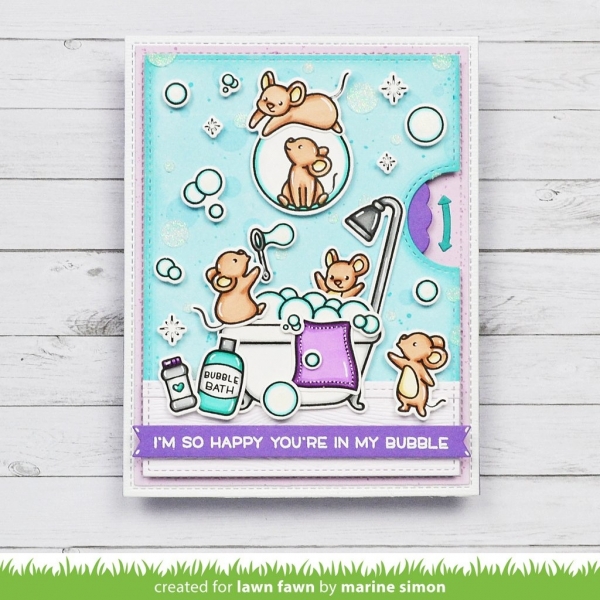 Bubbles of Joy, Clearstamp - Lawn Fawn