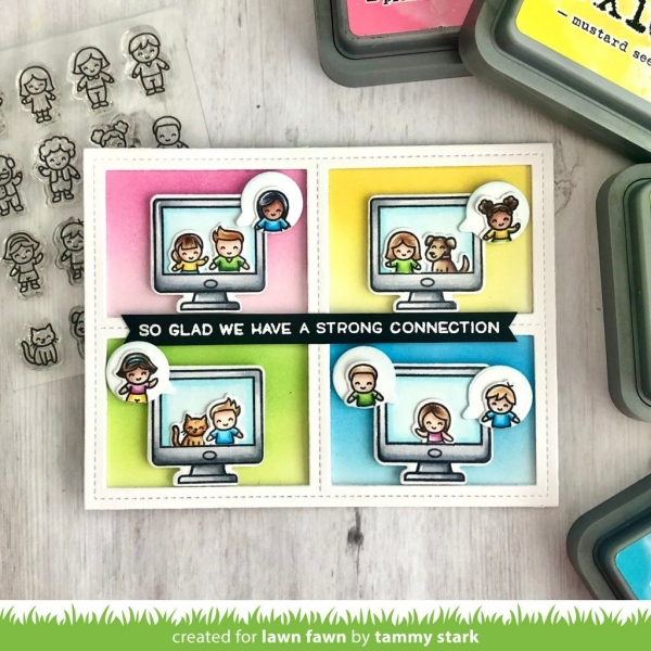 Tiny Friends, Clearstamp - Lawn Fawn