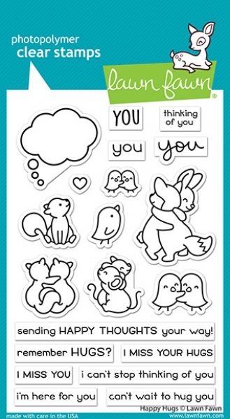 Happy Hugs, Clearstamp - Lawn Fawn