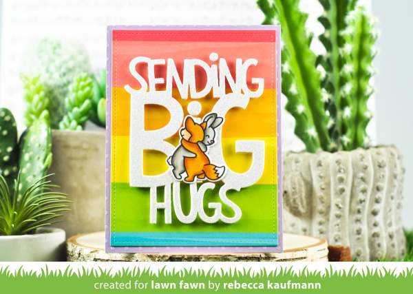 Happy Hugs, Clearstamp - Lawn Fawn