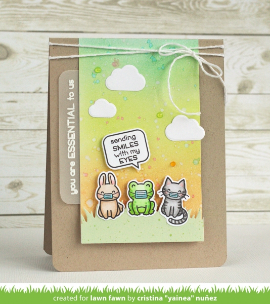 Say What? Masked Critters, Clearstamp - Lawn Fawn