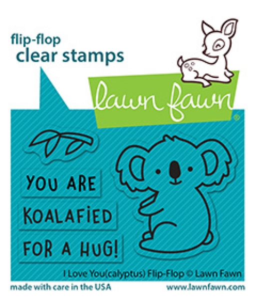 I Love You(calyptus) Flip-Flop, Clearstamp - Lawn Fawn