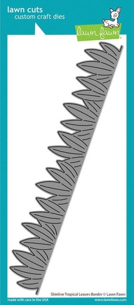 Slimline Tropical Leaves Border, Stanze - Lawn Fawn