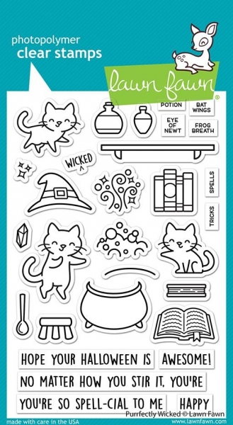 Purrfectly Wicked, Clearstamp - Lawn Fawn