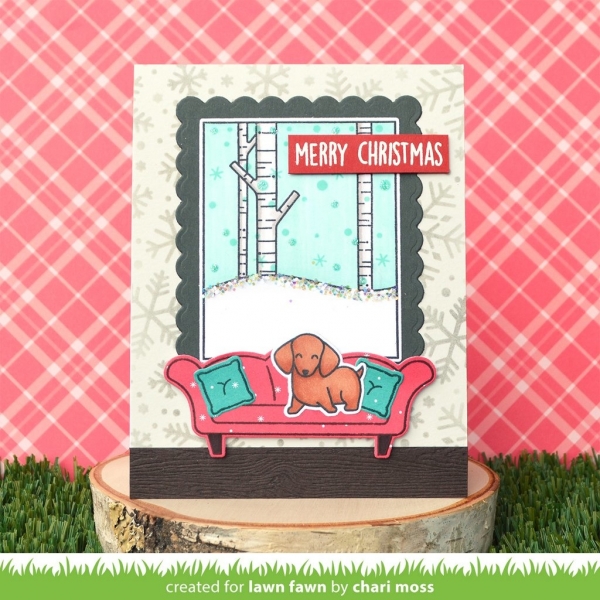 Window Scene Winter, Clearstamp - Lawn Fawn