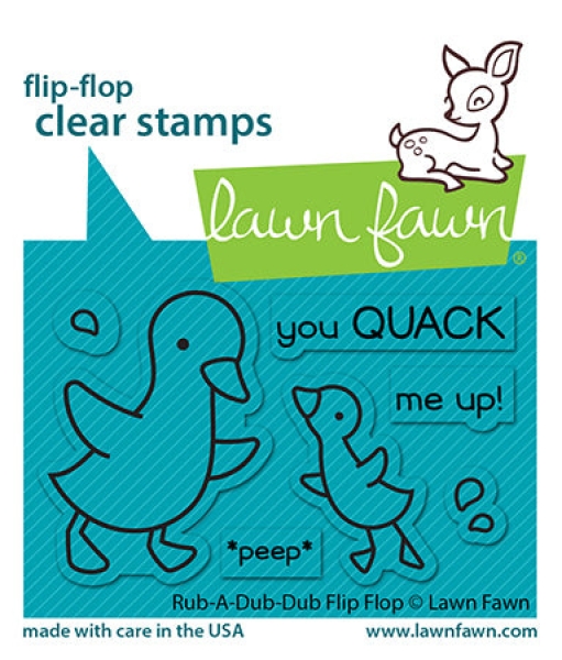 Rub-A-Dub-Dub Flip Flop, Clearstamp - Lawn Fawn