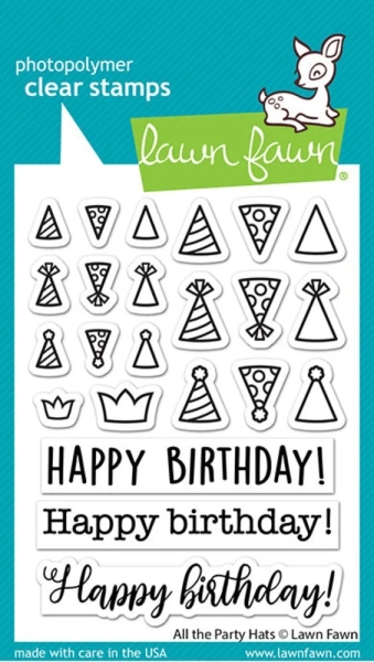 All The Party Hats, Clearstamp - Lawn Fawn