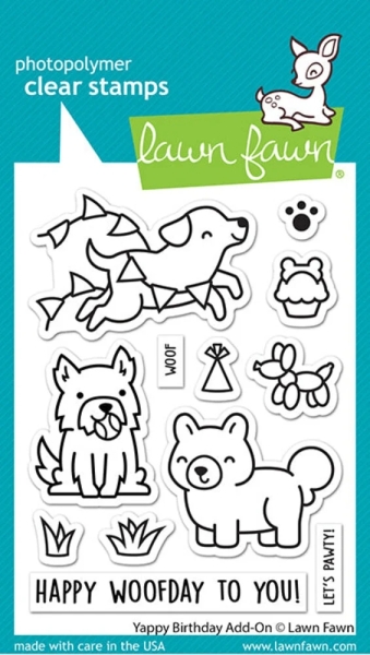 Yappy Birthday Add-On, Clearstamp - Lawn Fawn