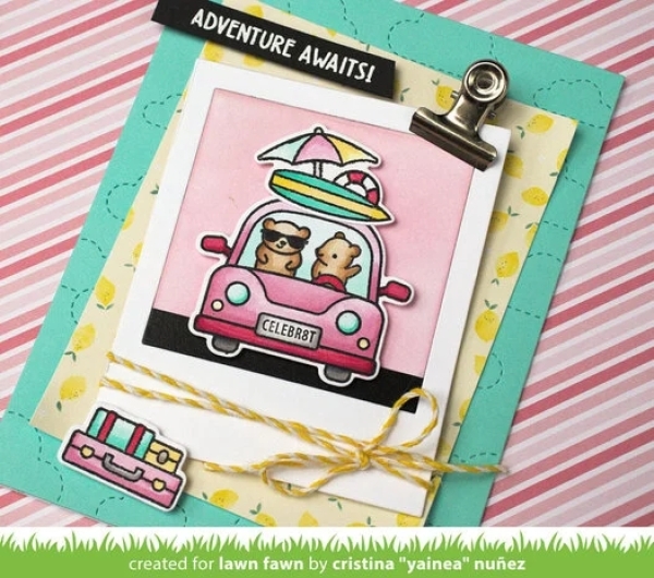 Car Critters Road Trip Add-On, Stempel & Stanze - Lawn Fawn
