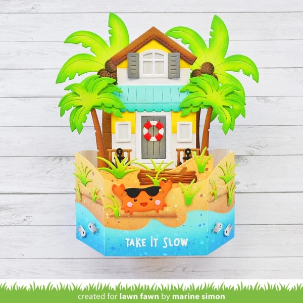 Build-A-House Beach Add-On, Stanze - Lawn Fawn