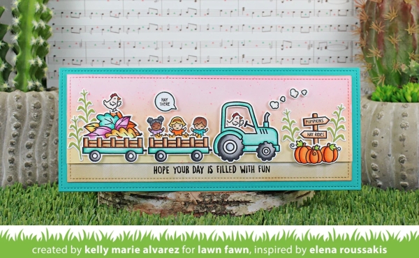 Hay There, Hayrides!, Clearstamp - Lawn Fawn