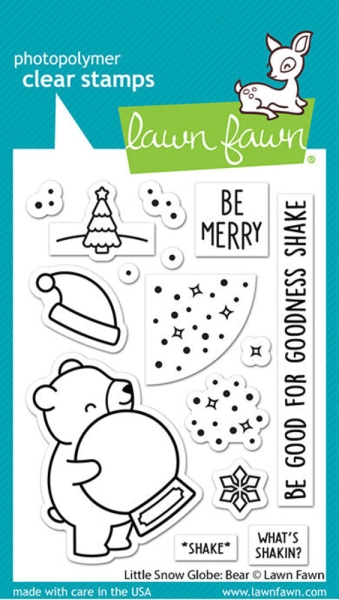 Little Snow Globe Bear, Clearstamp - Lawn Fawn