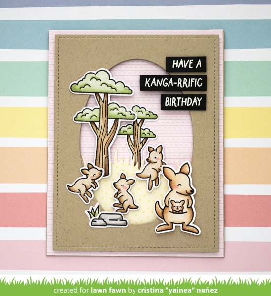 Kanga-rrific Add-On, Clearstamp - Lawn Fawn