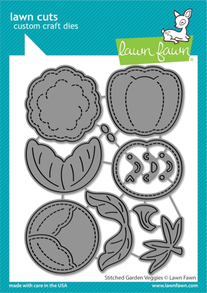 Stitched Garden Veggies, Stanze - Lawn Fawn