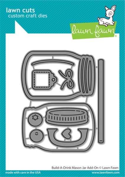 Build-A-Drink Mason Jar Add-On, Stanze - Lawn Fawn