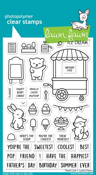 Treat Cart, Clearstamp - Lawn Fawn